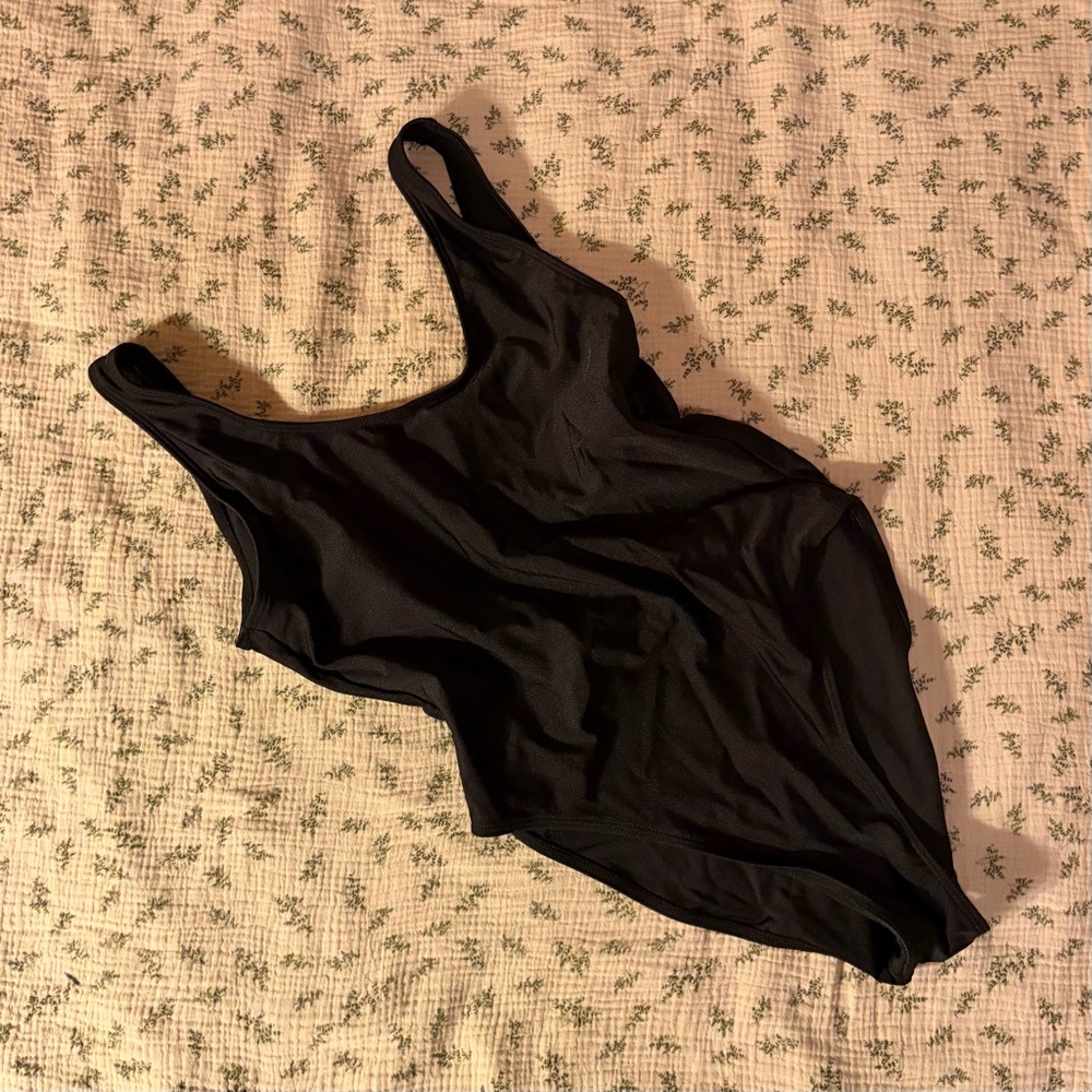 Black One-Piece Swimsuit